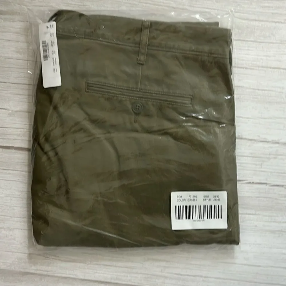 J. Crew NWT Men's 484 Slim Fit Broken In Chino Pants Army Green Size 38/32